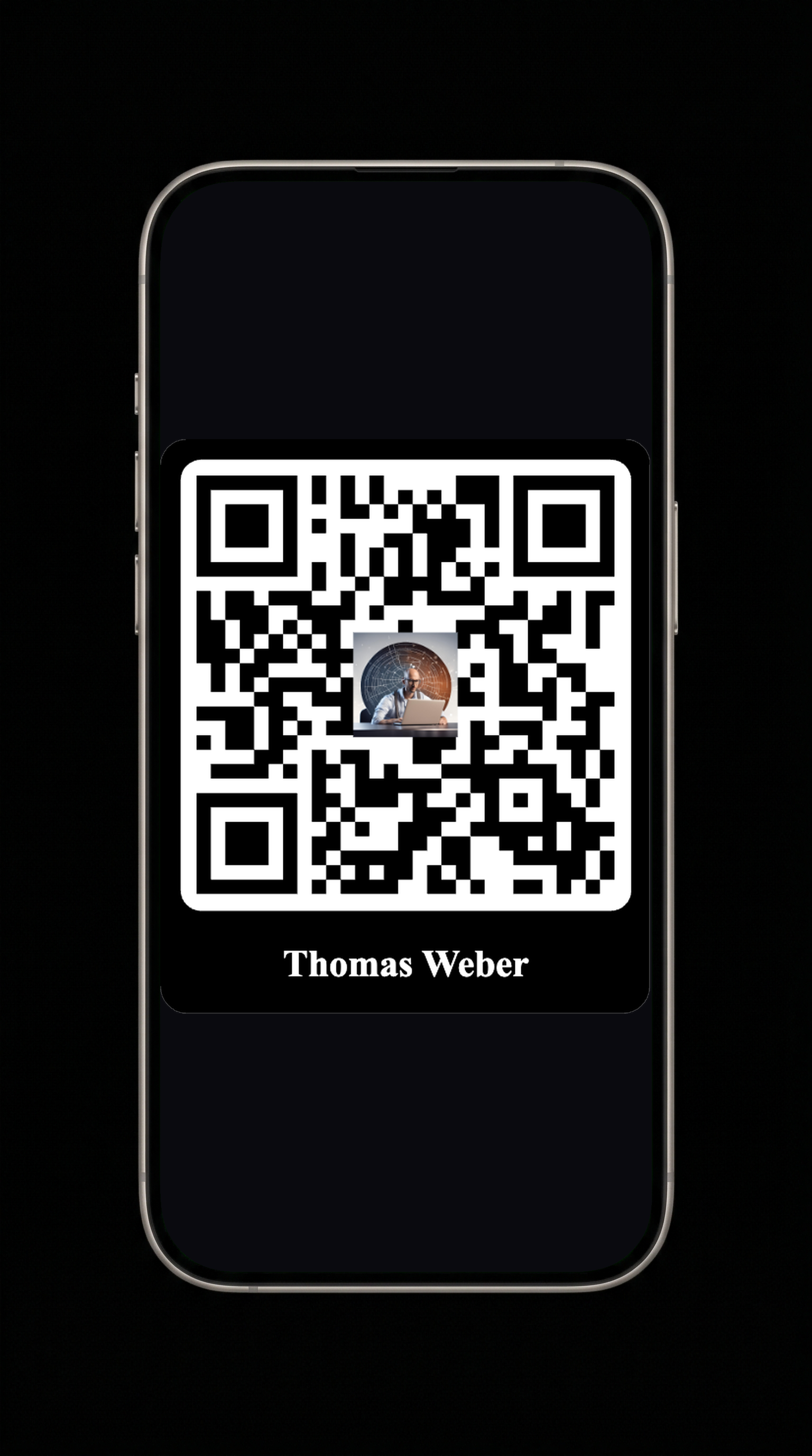 Screenshot of the app QR code system page